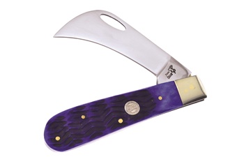 Blue Jig Bone Frost Cutlery Hawkeye