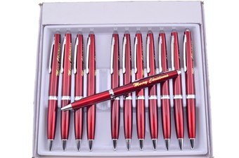 Show Sample Red Christmas Pens - Box Dmg(1p