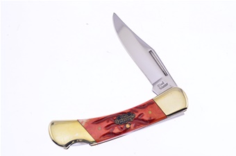 Show Sample Chestnut Jig Bone Lockback (1