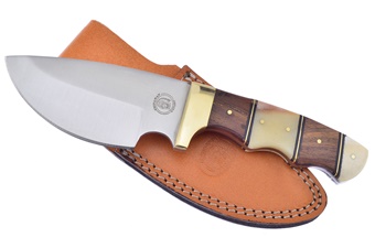 Wood & Smoothbone Stainless Steel Full Tang Chipaway Skinner