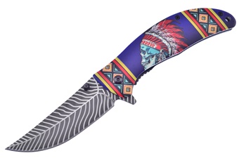 Show Sample Blue Skull 3d Aluminum Snapshot