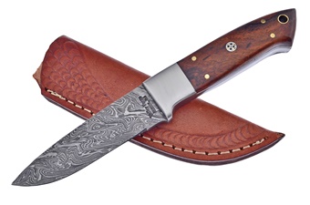 Rosewood Damascus Blade Vfd Hunter