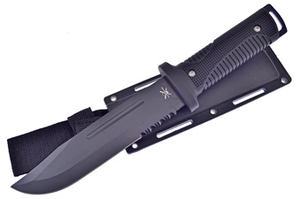 Black Rubber Black Stainless Steel Tactical Xtreme