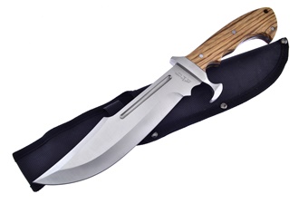 Walnut Wood Bowie Nylon Sheath