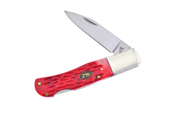 Red Pick Bone Blackhills Steel Lockback