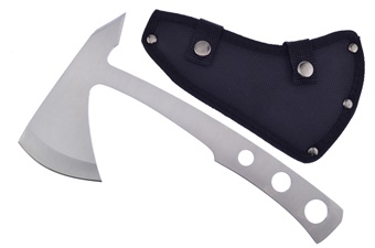 Silver Stainless Steel Throwing Axe