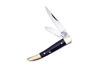 Cape Buffalo Horn 2-Blade Tthpk