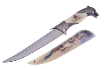 Closeout Wolf Art Bowie (1pc)