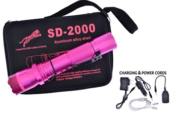 Show Sample Pink Flashlight Stun Gun (1