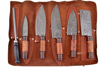 Show Sample Out Of Box 6pc Damascus Chef Set(1pc)