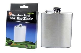 Closeout 6oz Stainless Steel Hip Flask (1pc)
