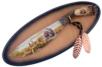 Indian Display w/ Plaque