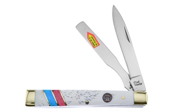 White Smoothbone Liberty Bell Shield Dr Knife