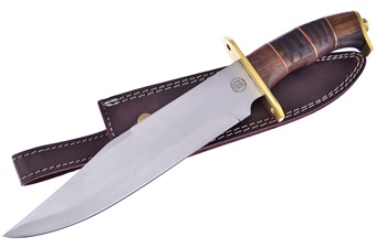 Walnut Wood Stainless Steel Bowie