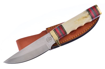 White Smoothbone Pakkawood Spacers Stainless Steel Hunter