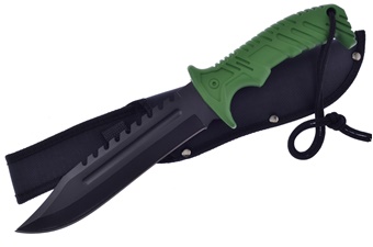 Show Sample Green Abs Black Stainless Steel Fix Blade