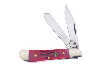 Dark Red Jig Bone Dogleg Trapper