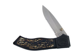 Black Delrin Side Lock Folder