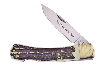 Stag Bone Resin Lock Back