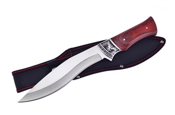 Show Sample Red Black Pakkawood Stainless Steel Hunter