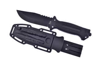 Show Sample Black Abs Black Stainless Steel Fixed Blade