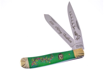Dark Green Smoothbone Jim Christmas Trapper