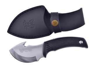 Black Rubber Hen + Rooster Stainless Steel Guthook
