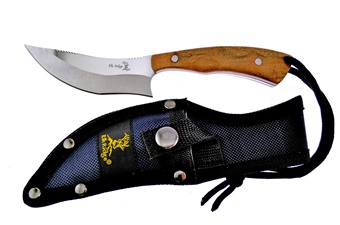 Burlwood Elk Ridge Stainless Steel Skinner