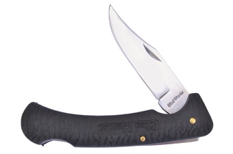 Black Rubber Stainless Steel Folding Hunter
