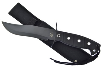 Black Rubber Black Stainless Steel Bowie