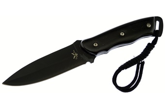 Black Pakkawood Black Stainless Steel Hunter