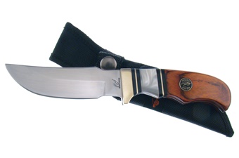Wood & Imitation Pearl Stainless Steel Hunter
