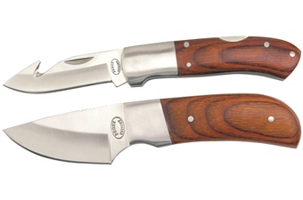 Pakkawood Stainless Steel 2pc Set With Sheath