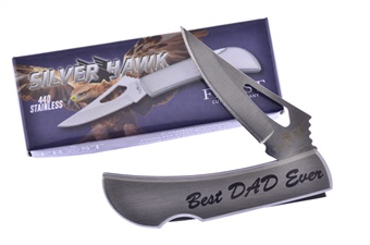 Show Sample 440 Stainless Steel Best Dad Ever Tactical