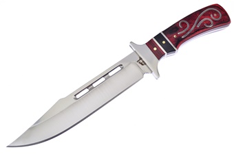 Show Sample Brown/Black Pakkawood Stainless Steel Hunter