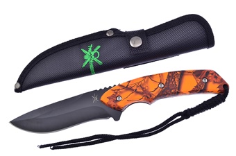 Orange Camo Black Stainless Steel Hunter