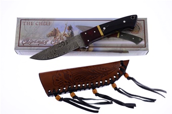 Buffalo Micarta Damascus (1pc)