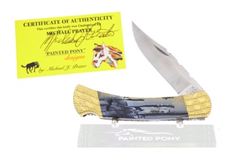 Painted Pony Buck Blade Show Prototype (1pc)