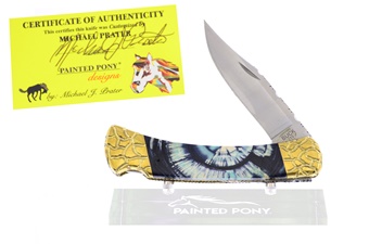 Painted Pony Buck Blade Show Prototype (1pc)