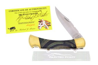 Painted Pony Buck Blade Show Prototype (1pc)