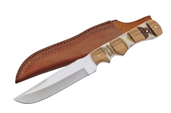 Closeout Stag/Wood Combo Bowie (1pc