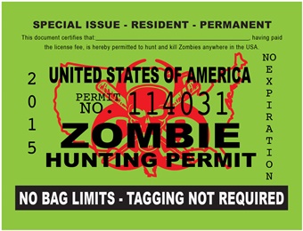 Zombie Permit Card