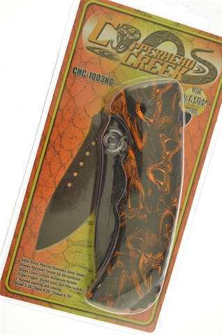 4.75" Orange Stainless Steel Snapshot