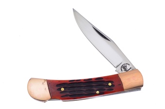 3.75" Antique Jig Bone Lockback