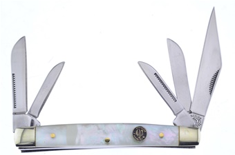 3.5" Saltwater Mother Of Pearl Kentucky 5-Blade