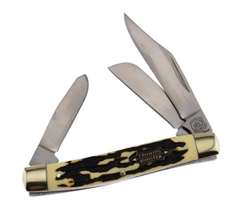 Crwg Rstr Stockman Imitation.Stag 3 7/8"