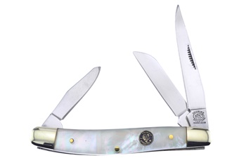 3.5" Saltwater Mother Of Pearl Stockman