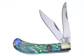 3.5" Abalone Barracuda Saddlehorn