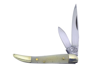 2.5" White Smoothbone 2-Blade Toothpick