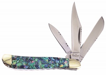 2.875" Green Crush Abalone Peanut